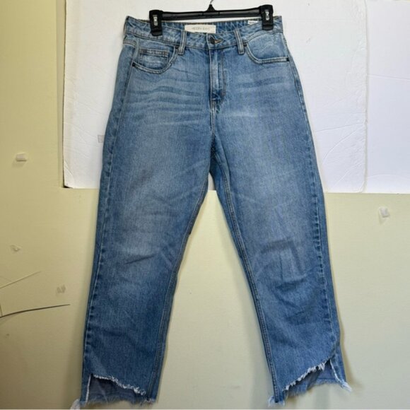Hidden Jeans Bootcut Straight Jeans Raw Frayed Hem Mid Rise Waist Zip Pocket 29 - Picture 2 of 16
